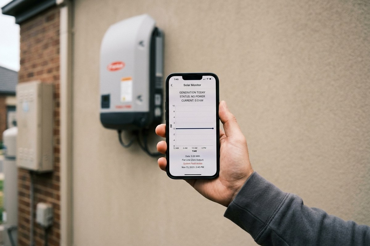 Solar Monitoring Showing Zero Generation, What It Means