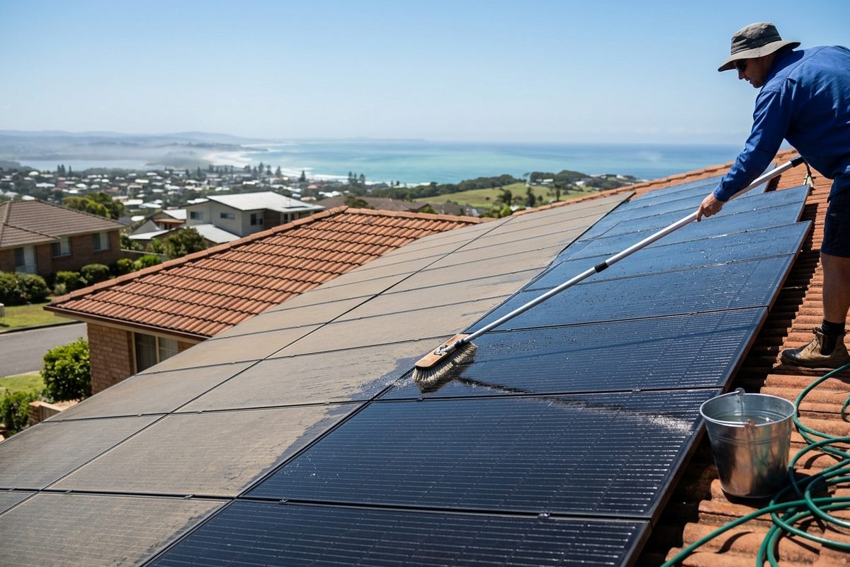 Solar Panel Cleaning and Maintenance on the Central Coast